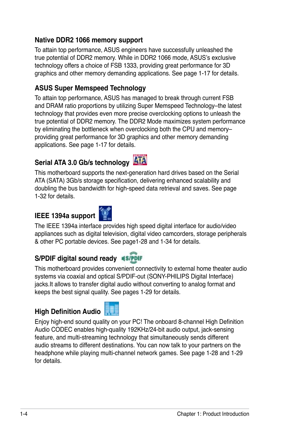 Asus P5K-VM User Manual | Page 16 / 98