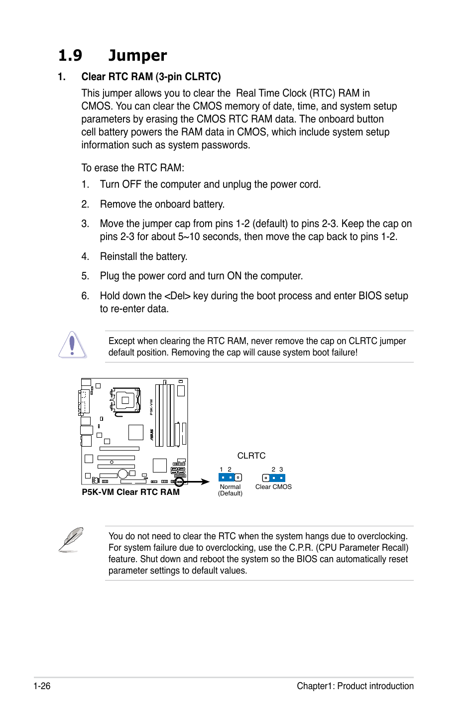 9 jumper | Asus P5K-VM User Manual | Page 38 / 98