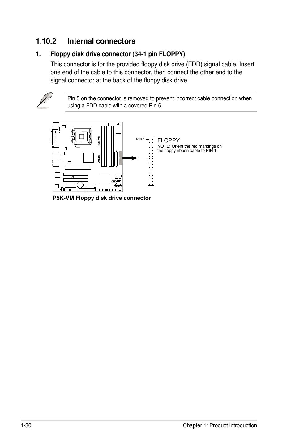 2 internal connectors | Asus P5K-VM User Manual | Page 42 / 98