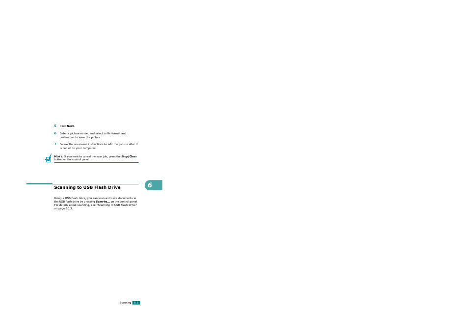 Scanning to usb flash drive | Xerox WorkCentre PE120-120i-3124 User Manual | Page 125 / 283