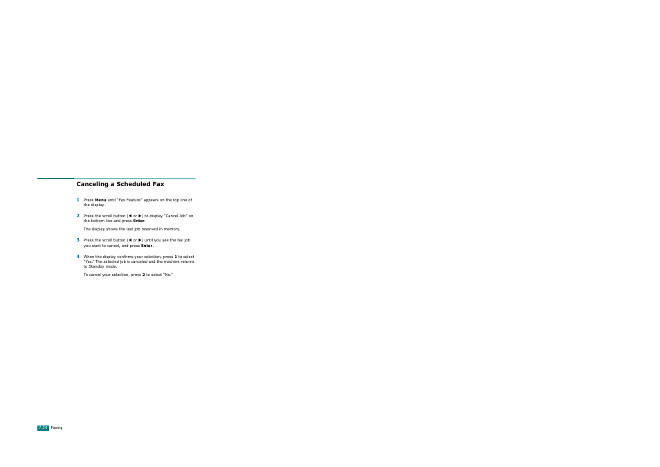 Canceling a scheduled fax | Xerox WorkCentre PE120-120i-3124 User Manual | Page 160 / 283