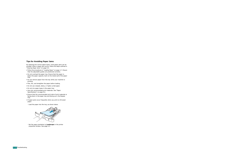 Tips for avoiding paper jams | Xerox WorkCentre PE120-120i-3124 User Manual | Page 192 / 283