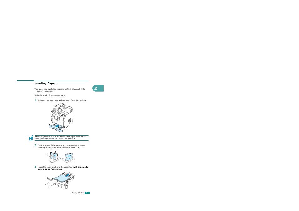 Loading paper | Xerox WorkCentre PE120-120i-3124 User Manual | Page 33 / 283