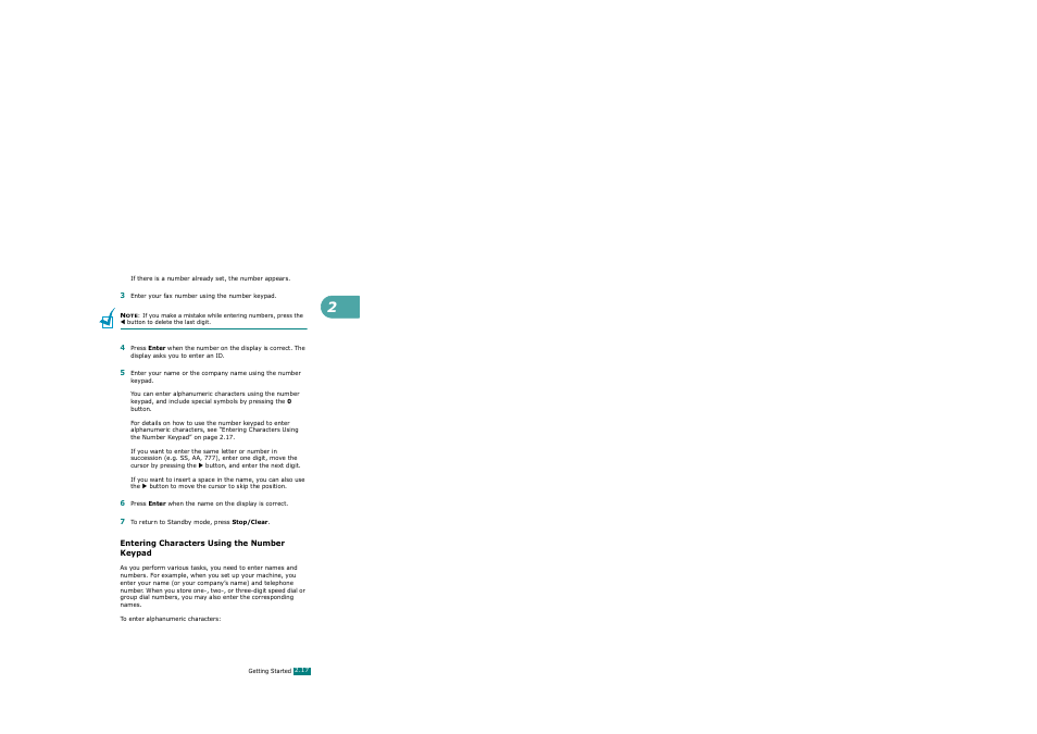 Entering characters using the number keypad | Xerox WorkCentre PE120-120i-3124 User Manual | Page 43 / 283