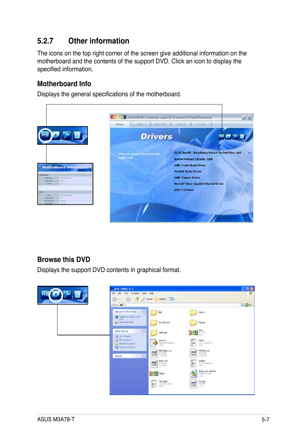 7 other information | Asus M3A78-T User Manual | Page 115 / 166