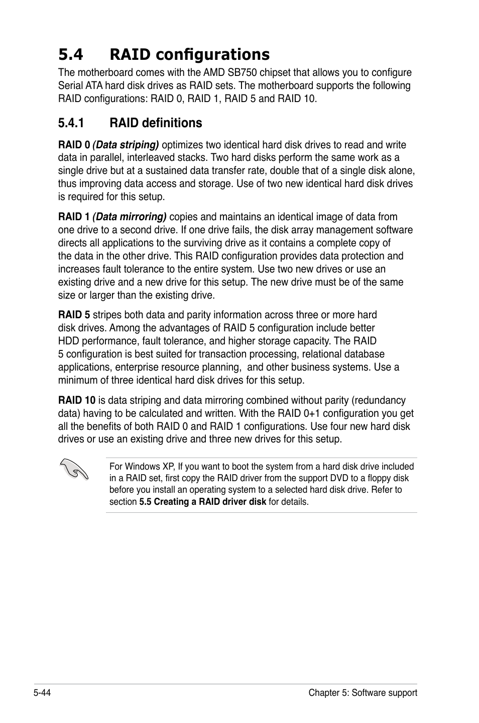 4 raid configurations, 1 raid definitions | Asus M3A78-T User Manual | Page 152 / 166