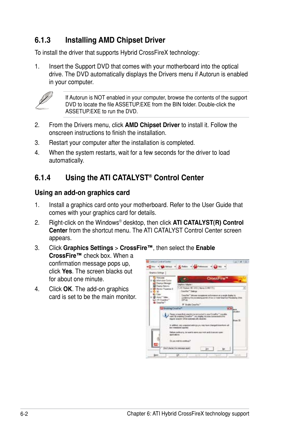 3 installing amd chipset driver, 4 using the ati catalyst, Control center | Asus M3A78-T User Manual | Page 164 / 166