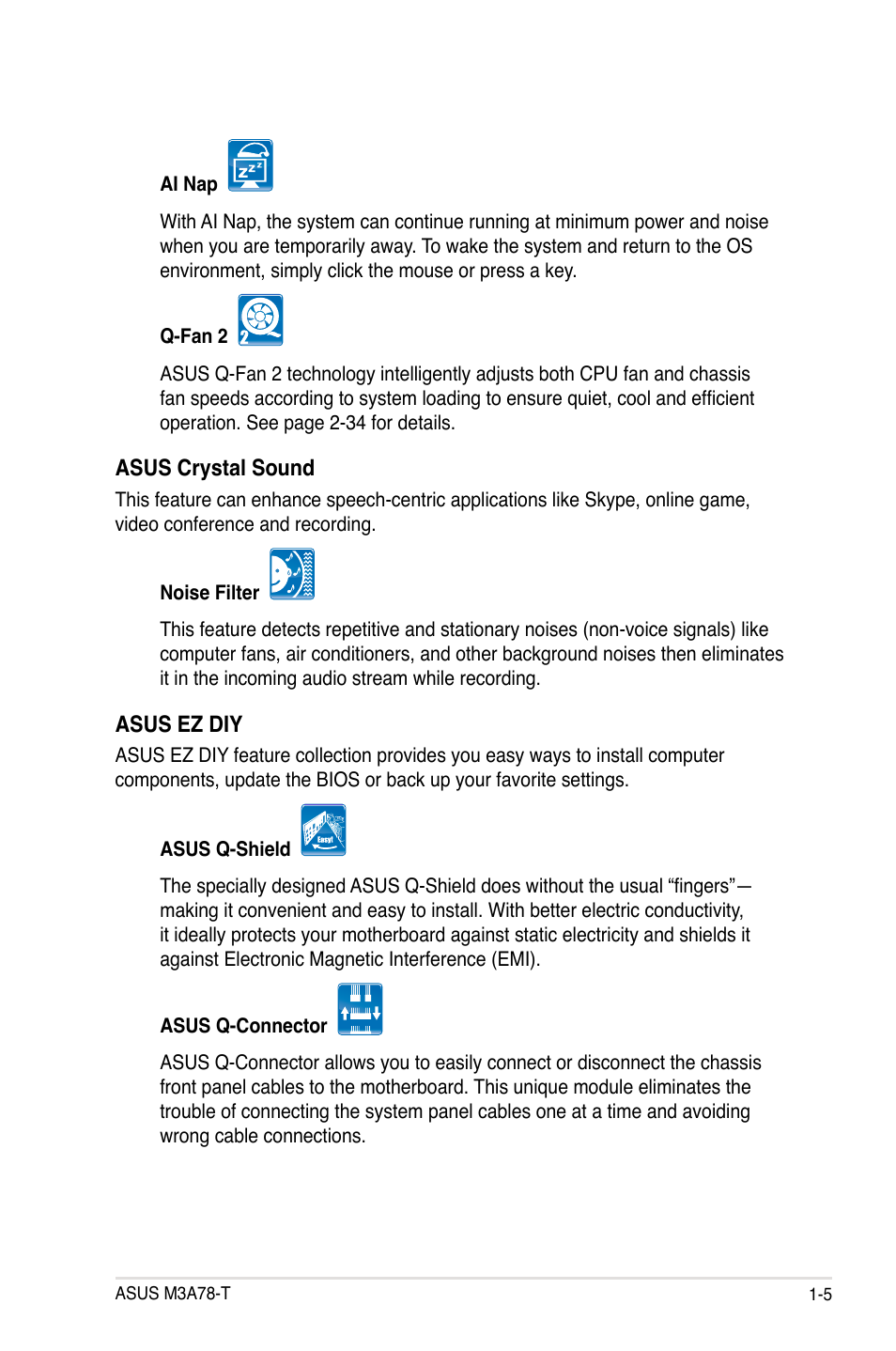 Asus M3A78-T User Manual | Page 21 / 166