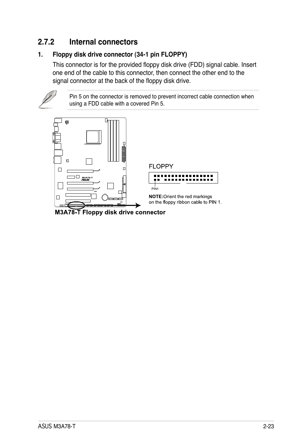 2 internal connectors | Asus M3A78-T User Manual | Page 47 / 166