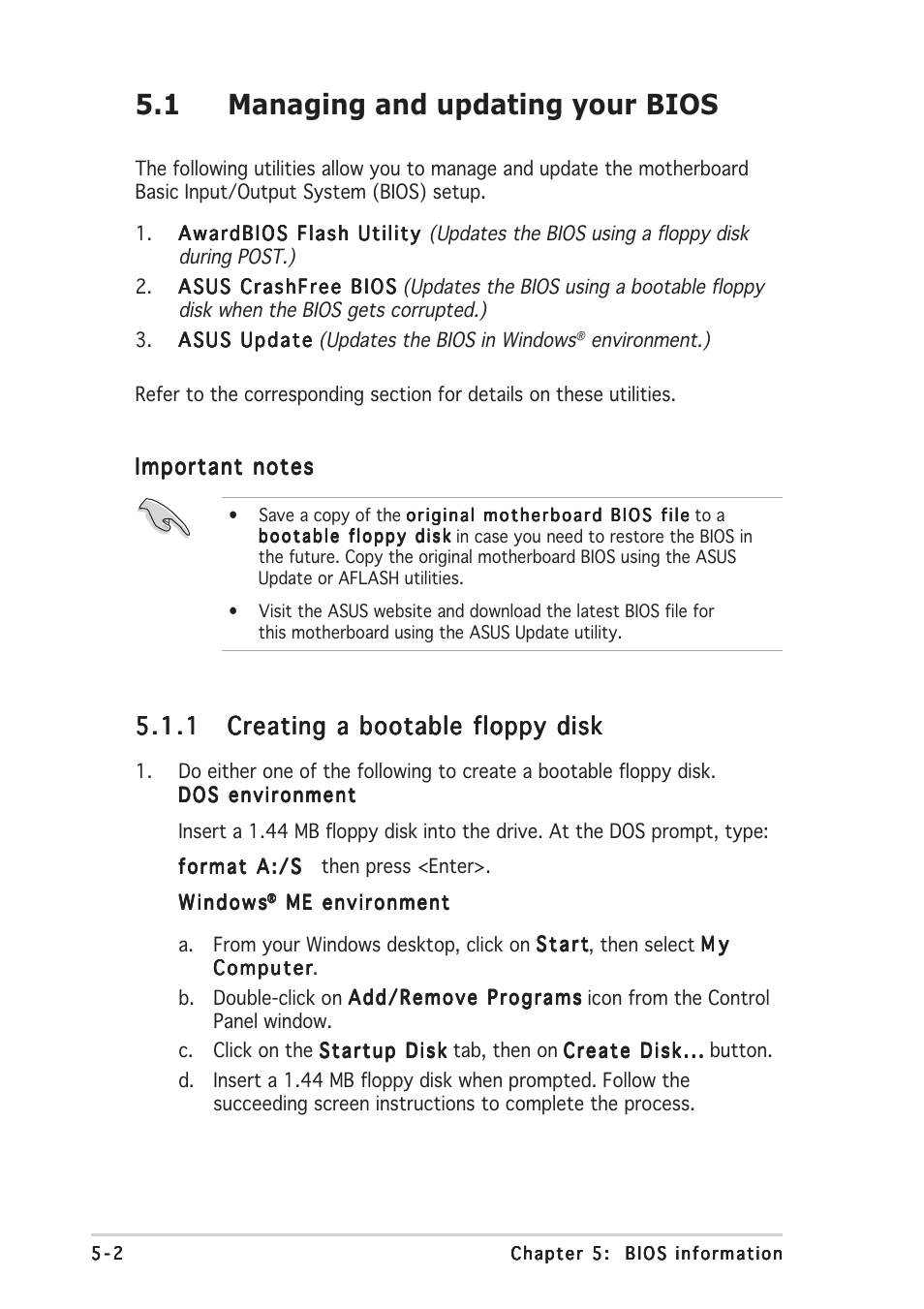 1 managing and updating your bios | Asus Barebone System A7VT400 User Manual | Page 66 / 98