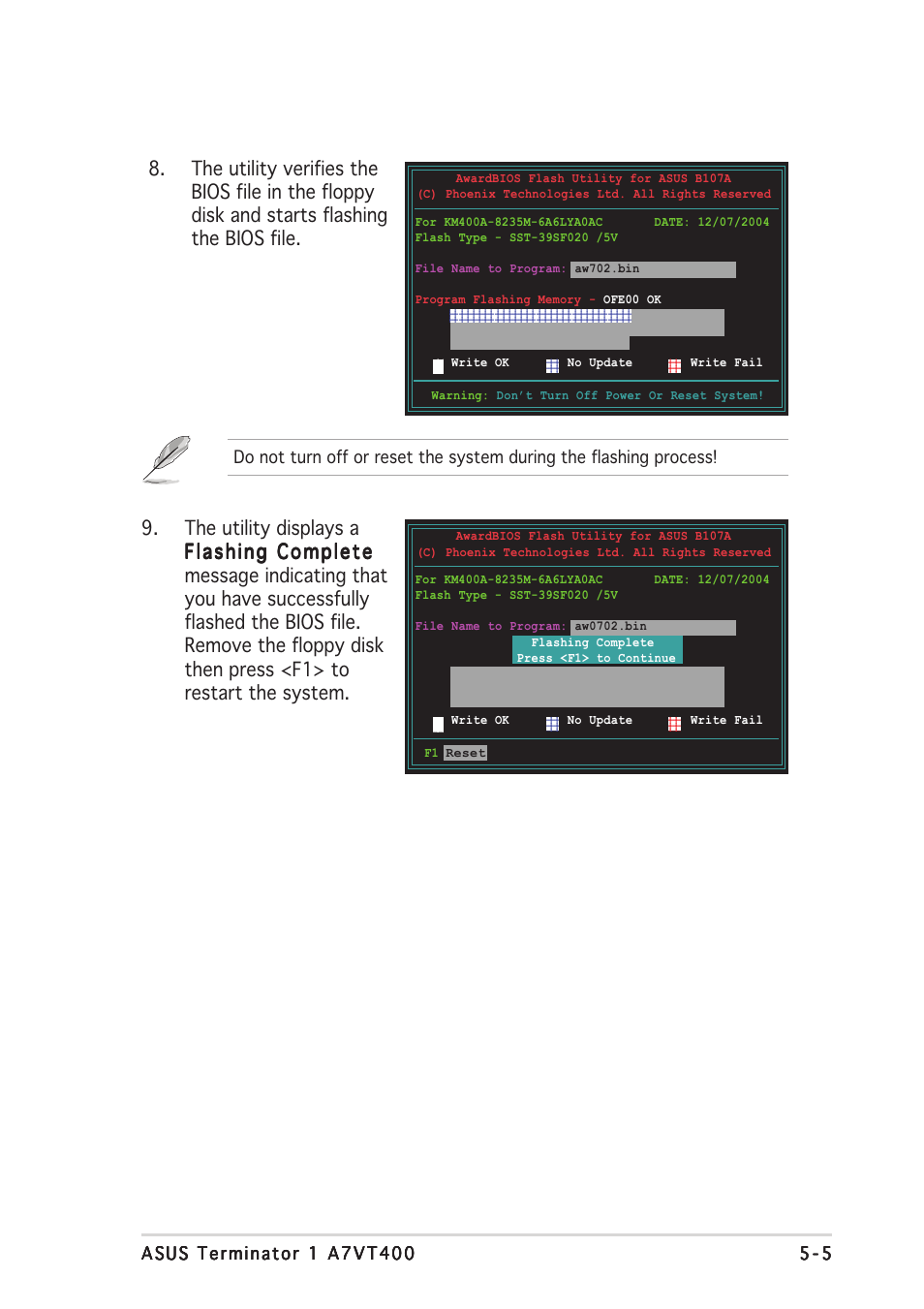 Asus Barebone System A7VT400 User Manual | Page 69 / 98