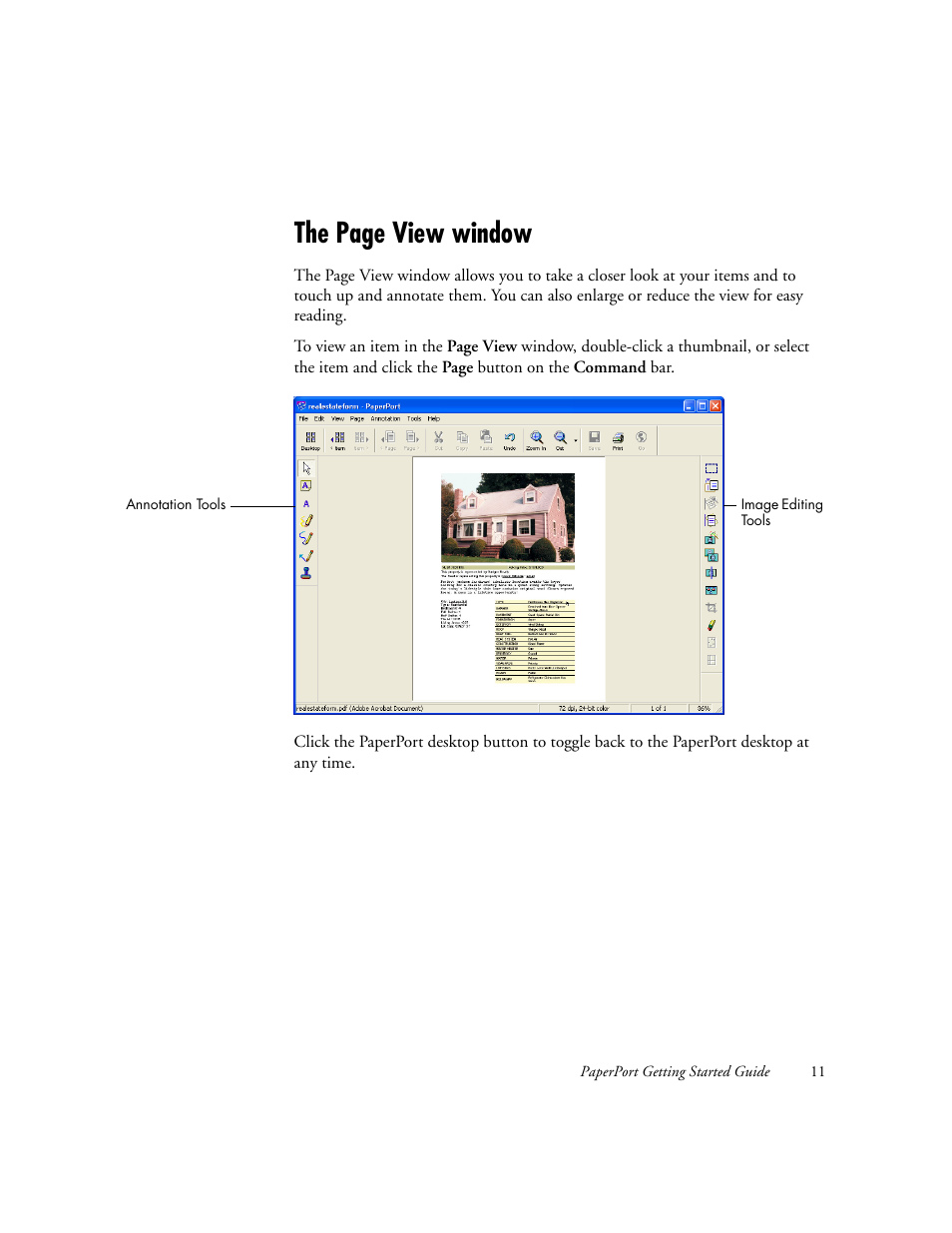 The page view window | Xerox WorkCentre M118-M118i-6221 User Manual | Page 11 / 25