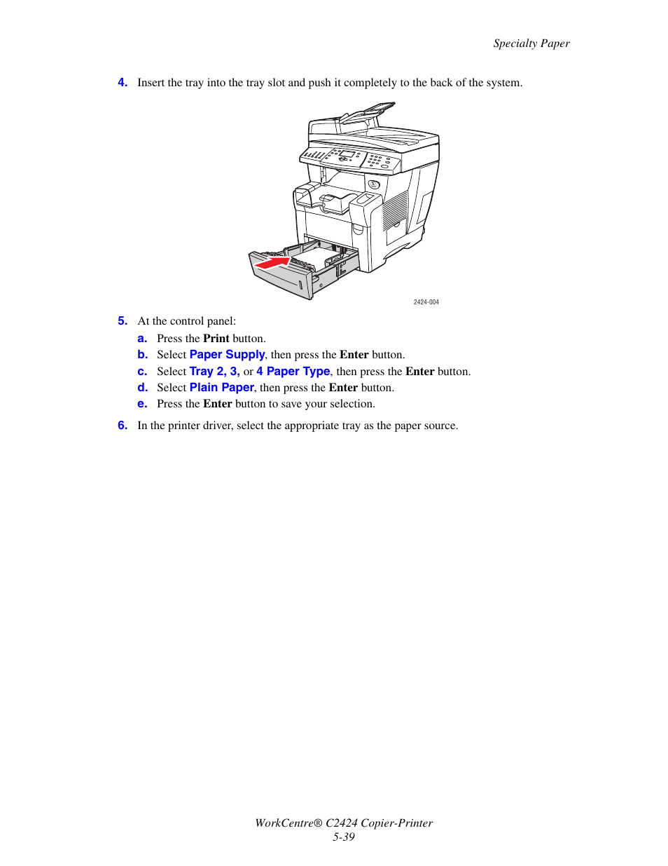 Xerox WorkCentre C2424-3833 User Manual | Page 124 / 272