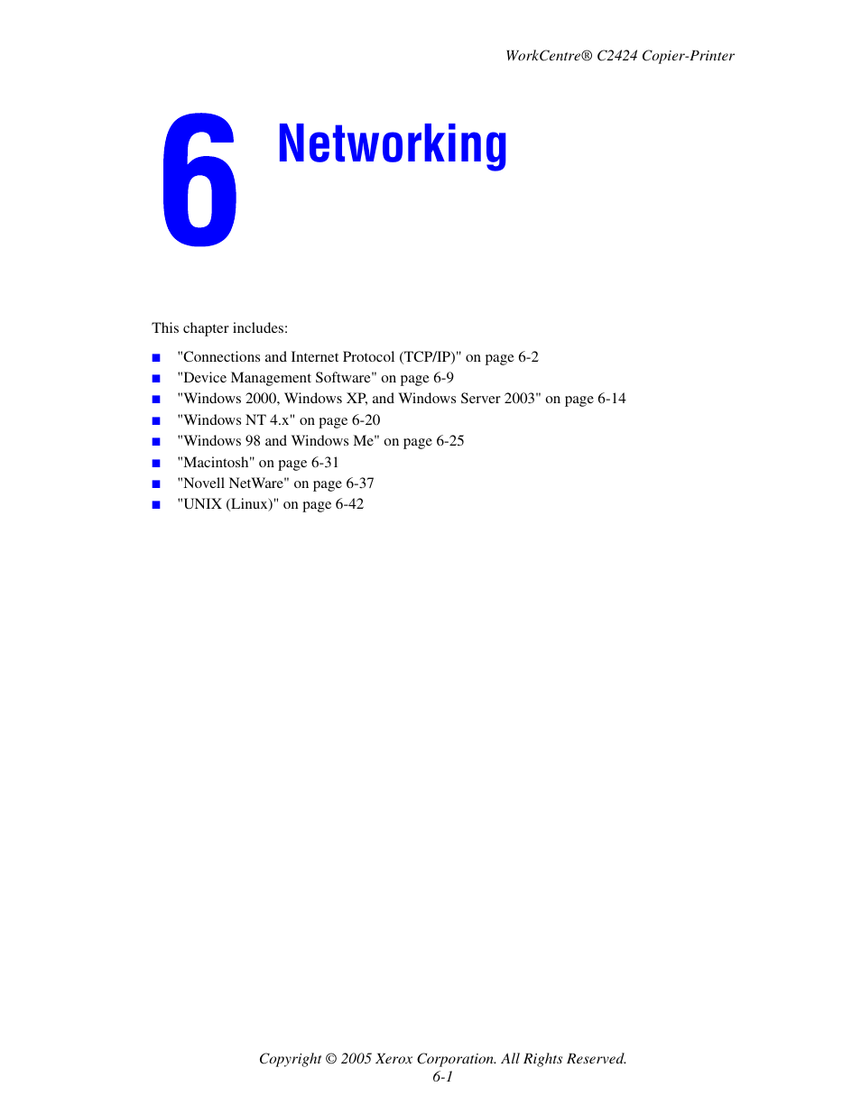 Networking | Xerox WorkCentre C2424-3833 User Manual | Page 151 / 272