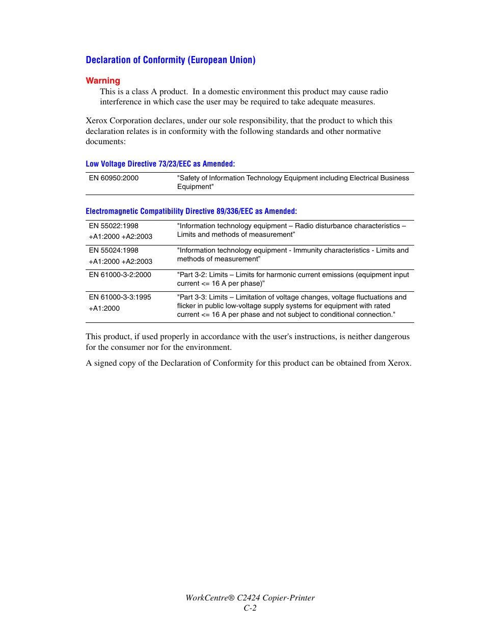 Xerox WorkCentre C2424-3833 User Manual | Page 260 / 272