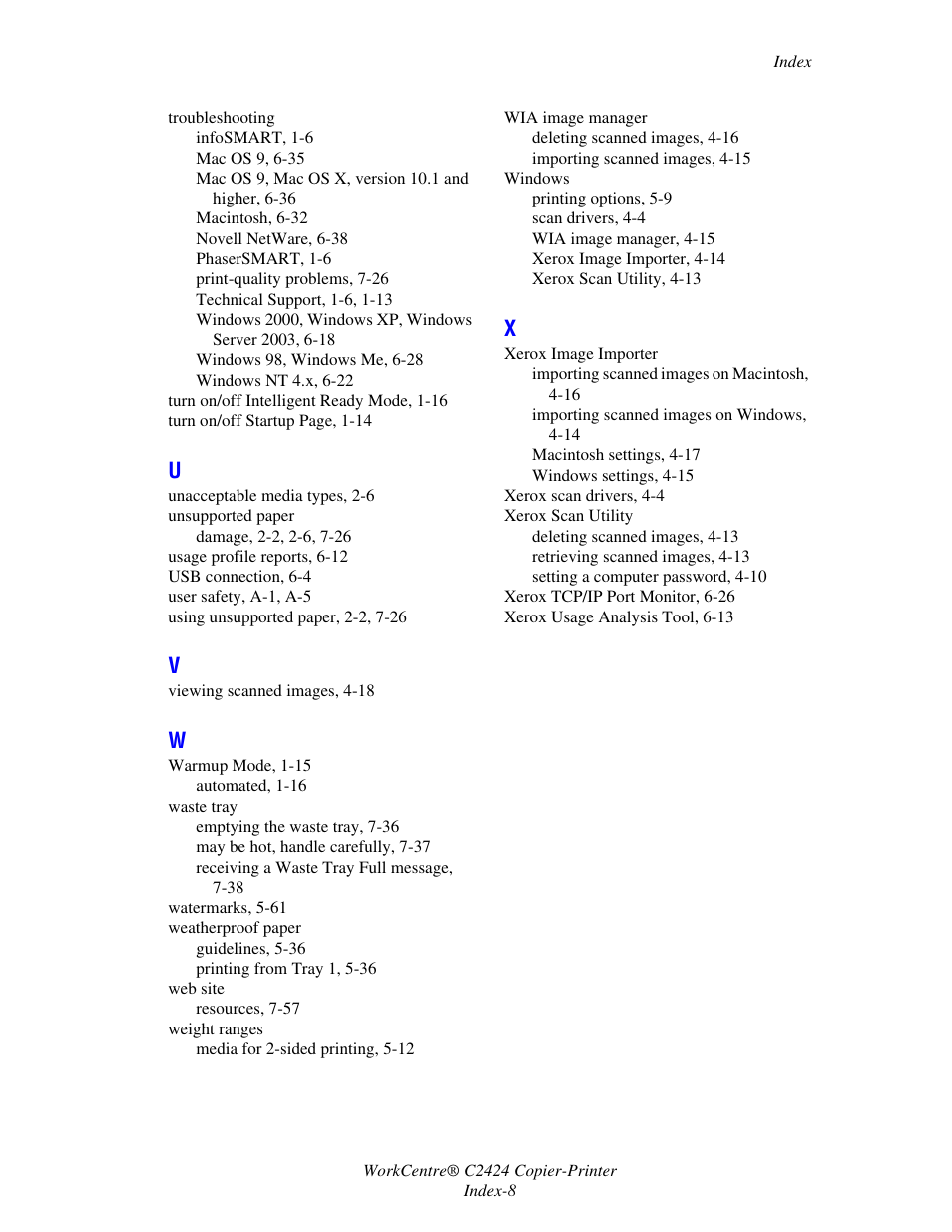 Xerox WorkCentre C2424-3833 User Manual | Page 272 / 272