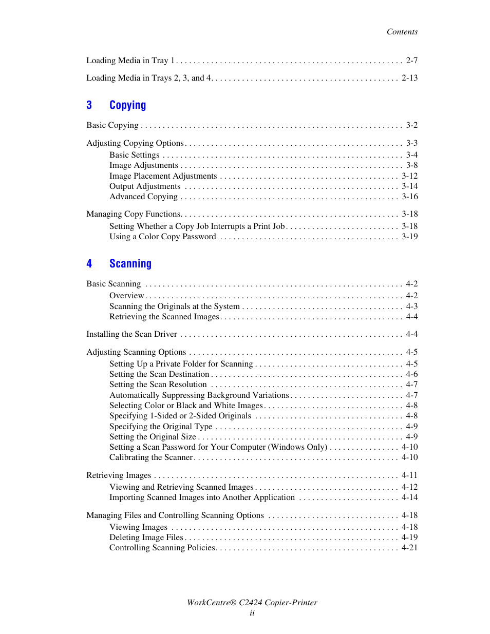 Xerox WorkCentre C2424-3833 User Manual | Page 5 / 272