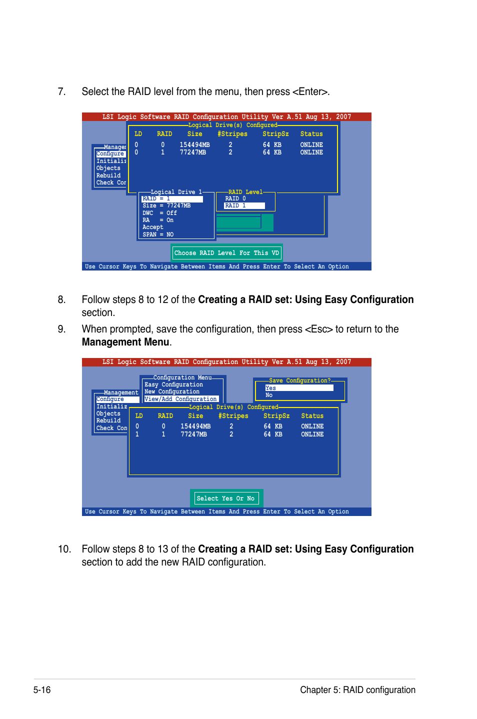 16 chapter 5: raid configuration | Asus DSEB-D16 User Manual | Page 126 / 200