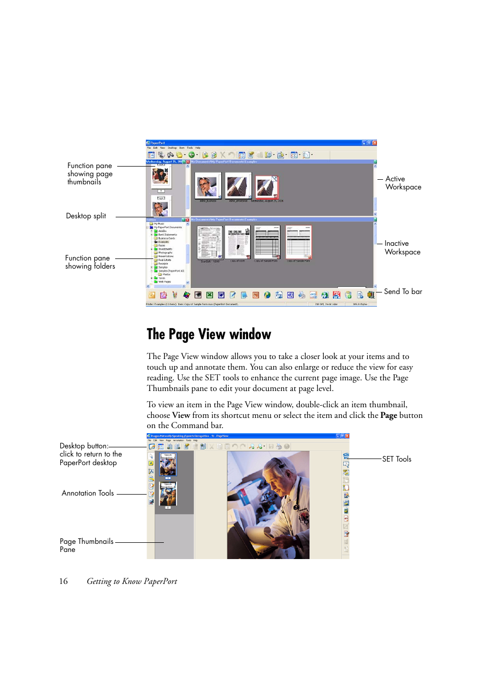 The page view window | Xerox WorkCentre C2424-2655 User Manual | Page 16 / 36