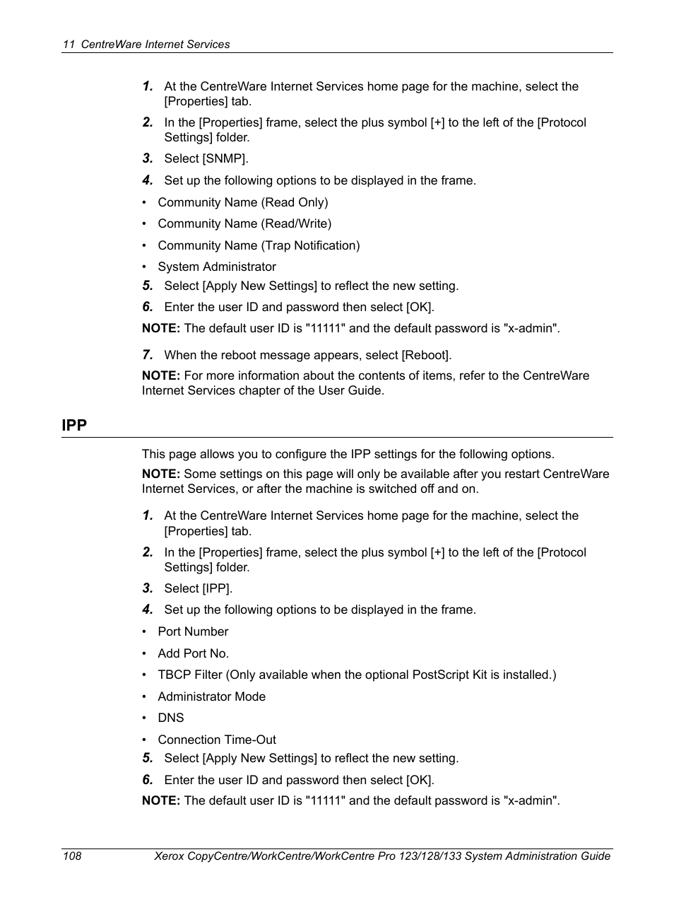 Xerox WorkCentre M123-M128-6336 User Manual | Page 108 / 166