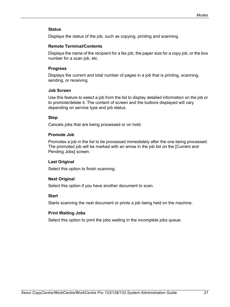 Xerox WorkCentre M123-M128-6336 User Manual | Page 21 / 166