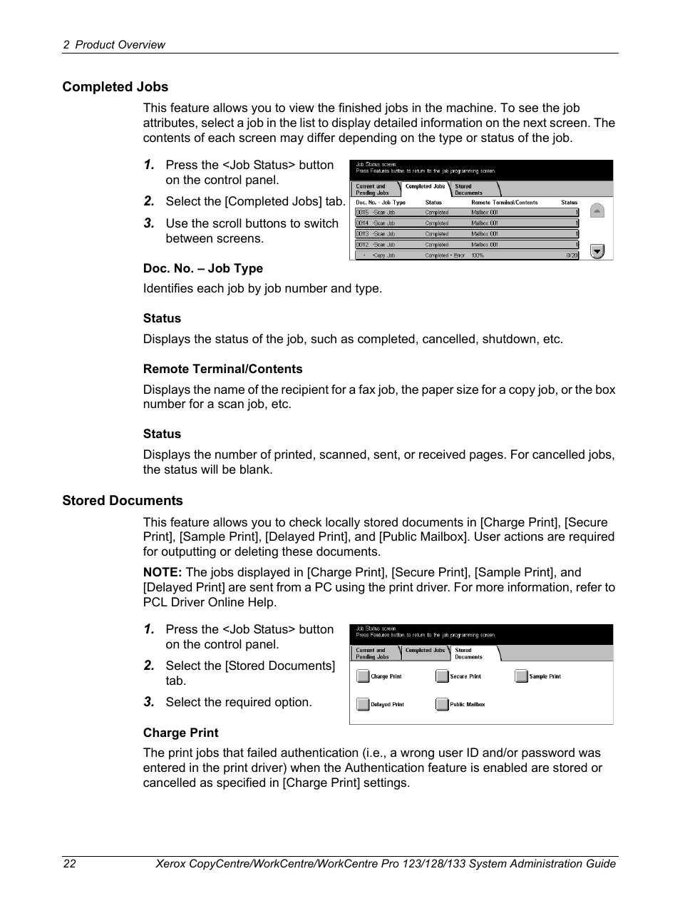 Xerox WorkCentre M123-M128-6336 User Manual | Page 22 / 166