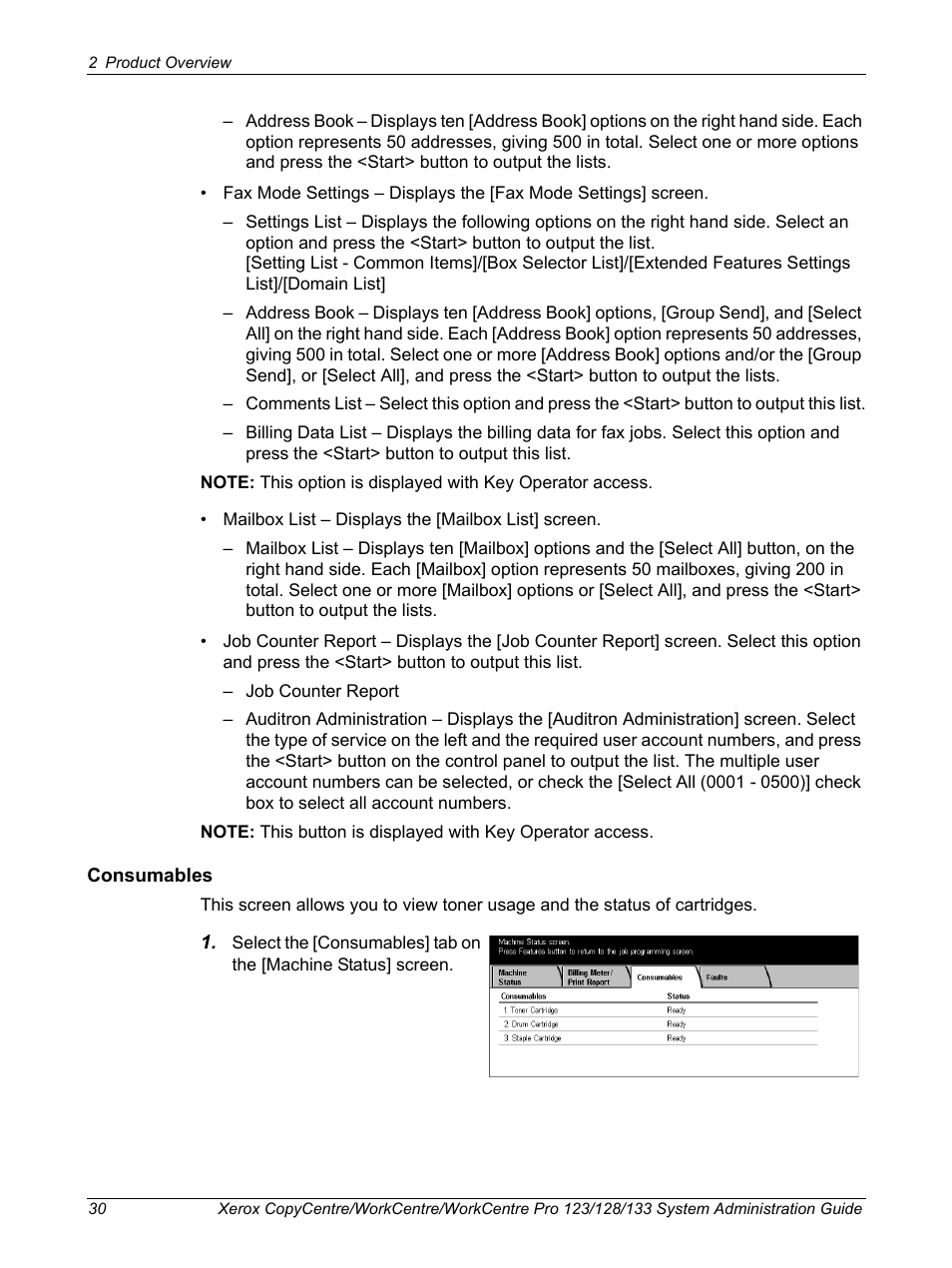 Xerox WorkCentre M123-M128-6336 User Manual | Page 30 / 166
