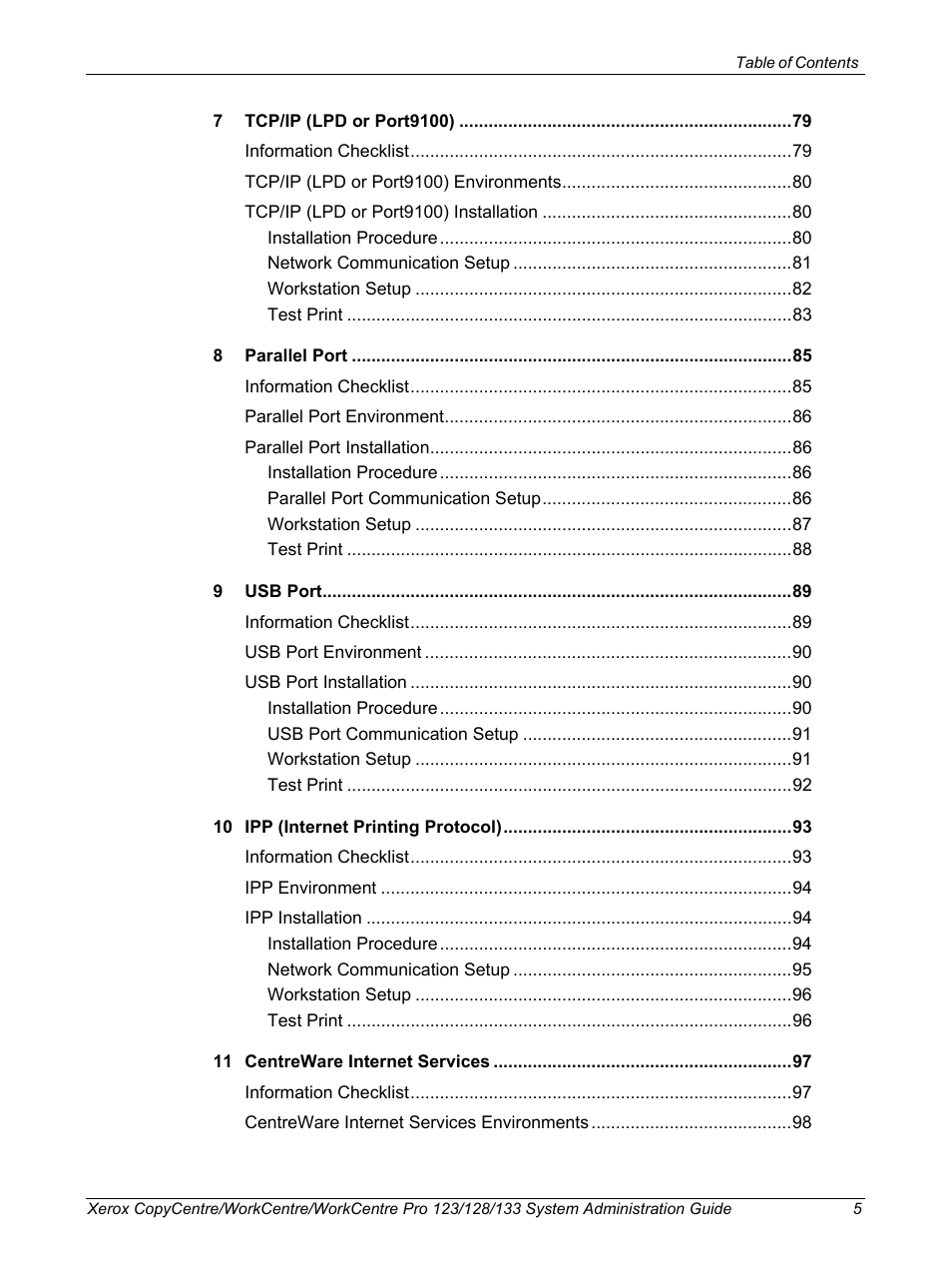 Xerox WorkCentre M123-M128-6336 User Manual | Page 5 / 166