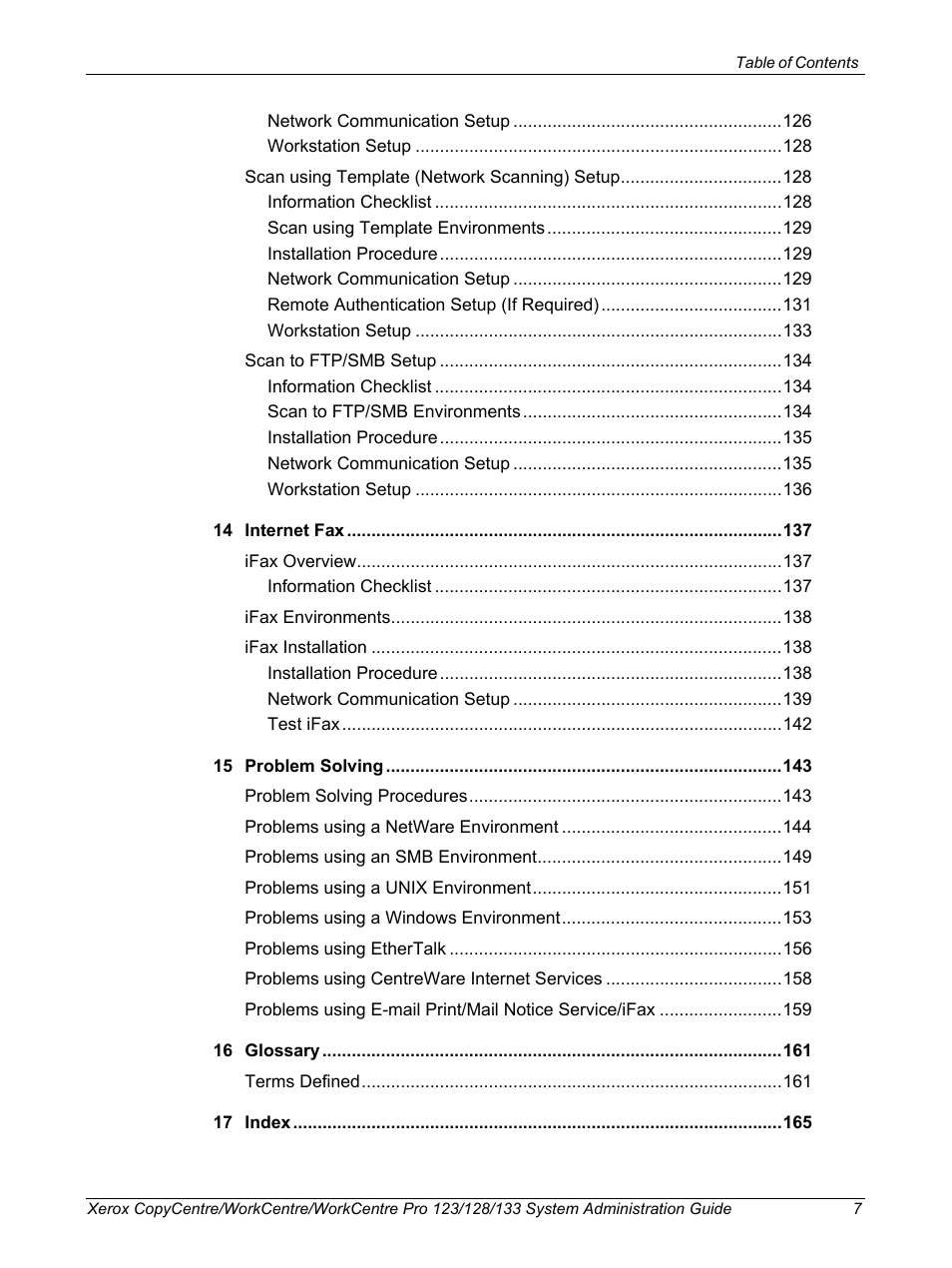 Xerox WorkCentre M123-M128-6336 User Manual | Page 7 / 166