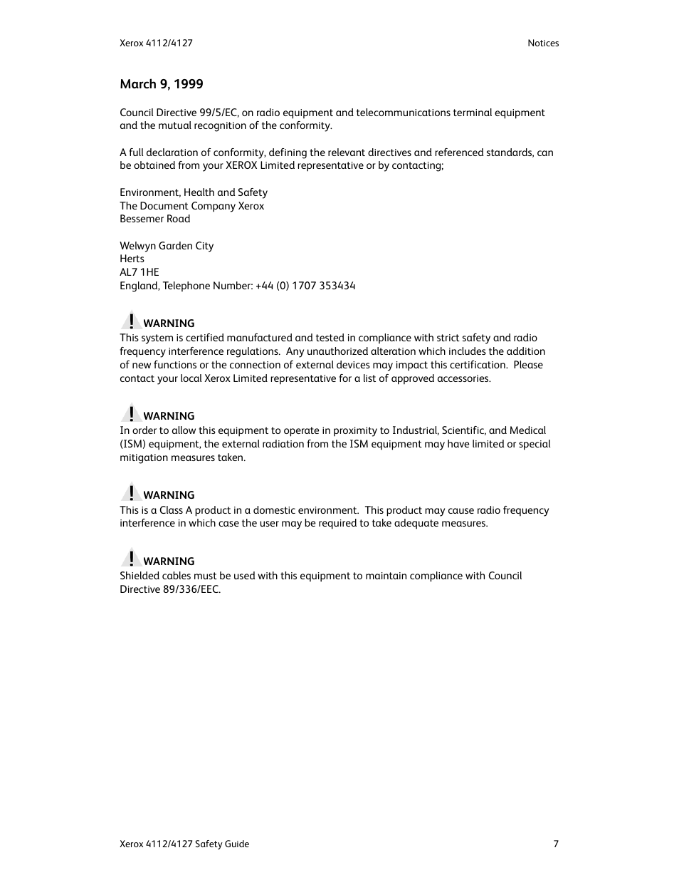 Xerox 4112-4127 Enterprise Printing System-3364 User Manual | Page 11 / 20