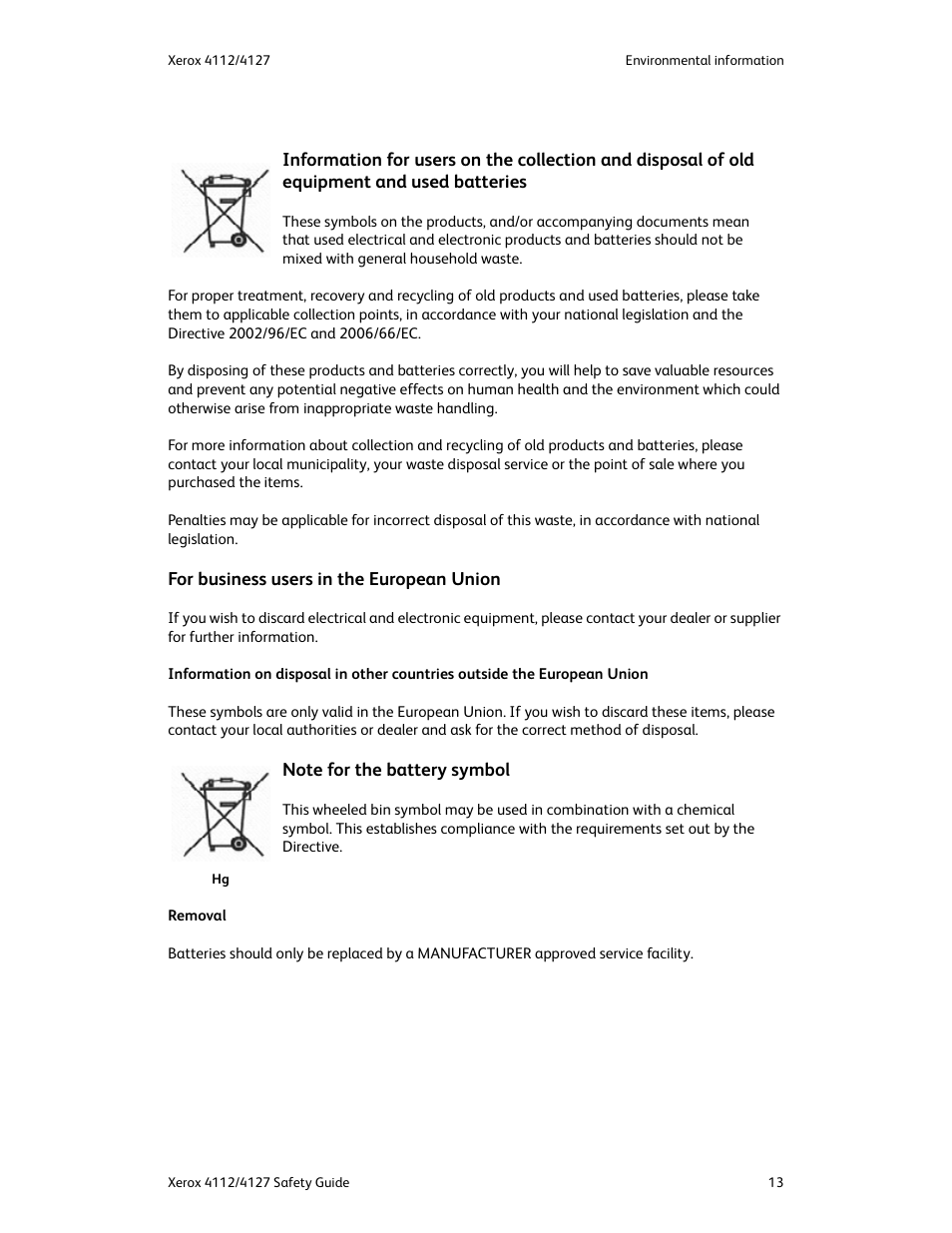Xerox 4112-4127 Enterprise Printing System-3364 User Manual | Page 17 / 20
