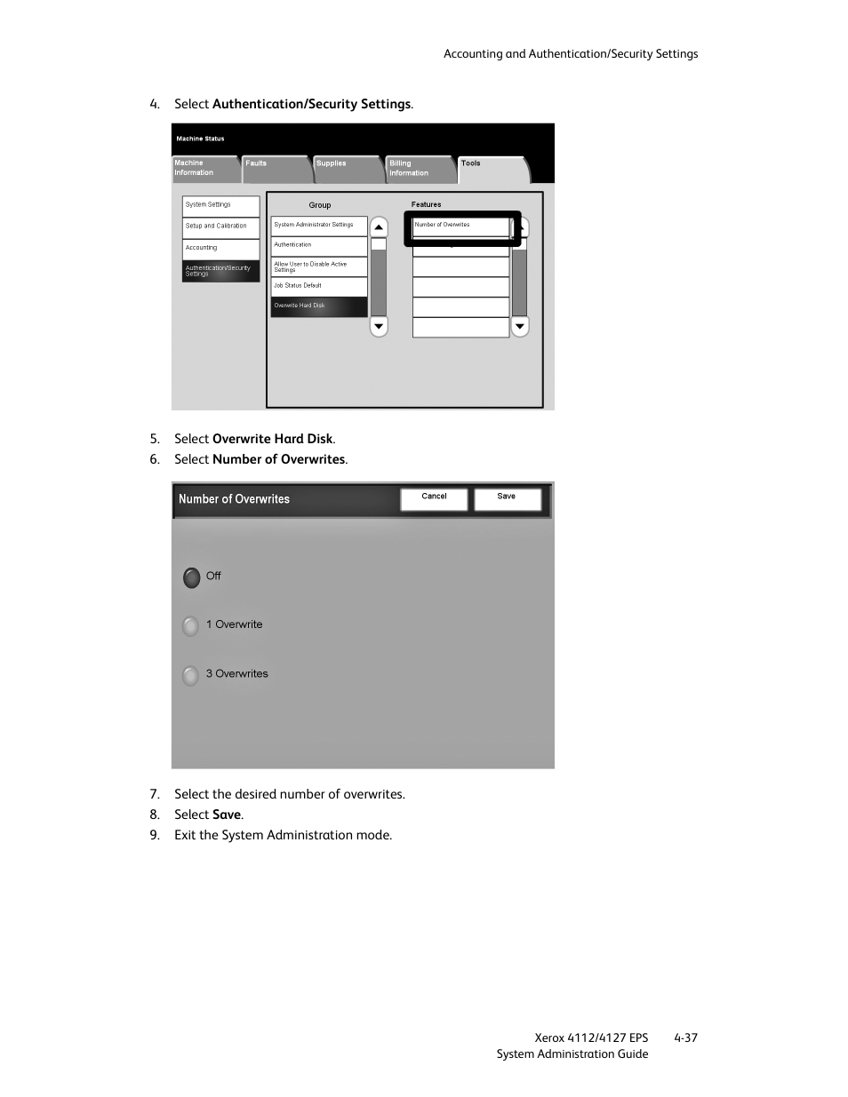 Xerox 4112-4127 Enterprise Printing System-4611 User Manual | Page 129 / 148