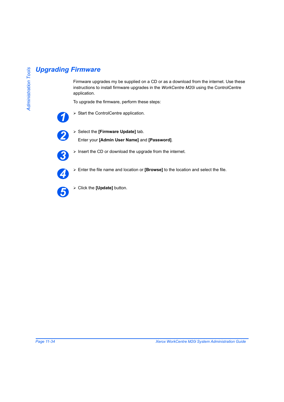 Upgrading firmware, Upgrading firmware -34 | Xerox WorkCentre M20-M20i-2723 User Manual | Page 202 / 218