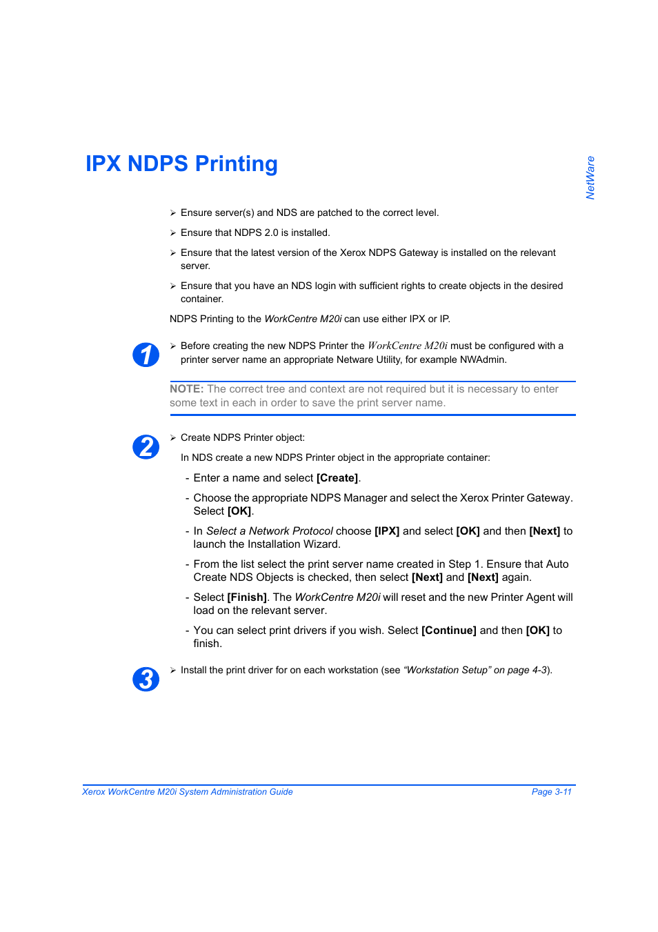 Ipx ndps printing, Ipx ndps printing -11 | Xerox WorkCentre M20-M20i-2723 User Manual | Page 51 / 218