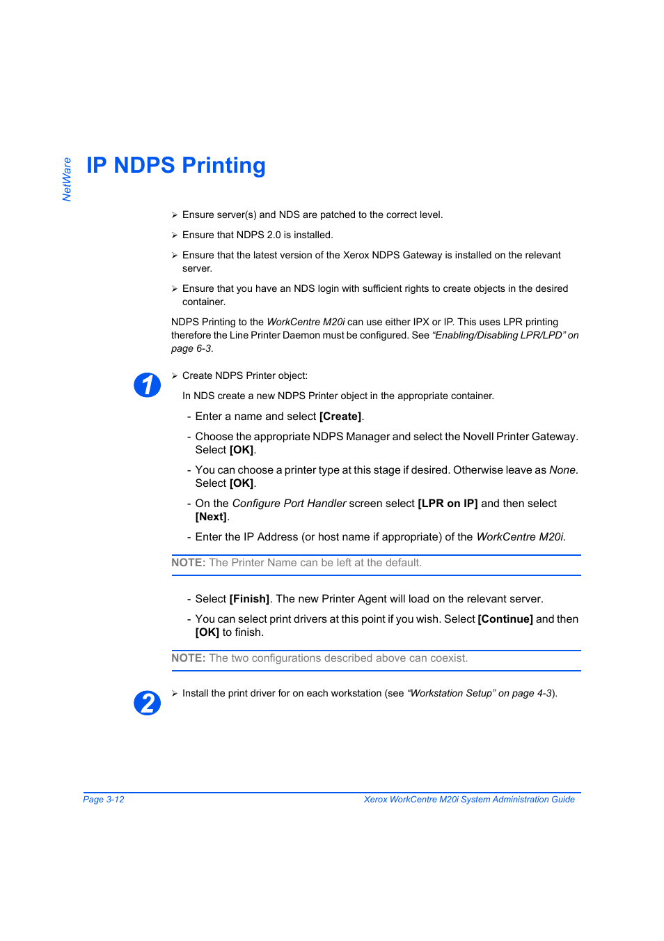 Ip ndps printing, Ip ndps printing -12 | Xerox WorkCentre M20-M20i-2723 User Manual | Page 52 / 218