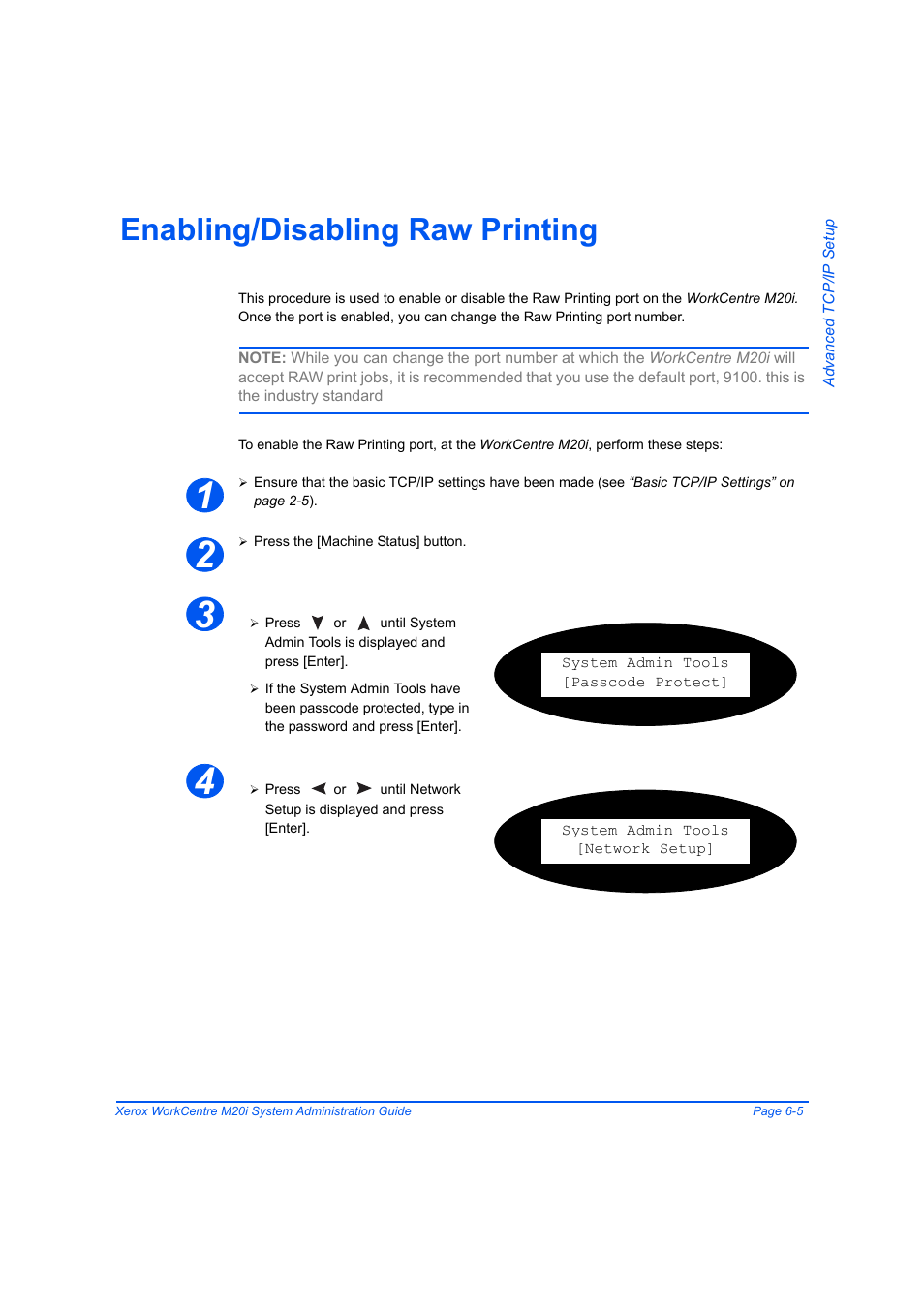 Enabling/disabling raw printing, Enabling/disabling raw printing -5 | Xerox WorkCentre M20-M20i-2723 User Manual | Page 83 / 218