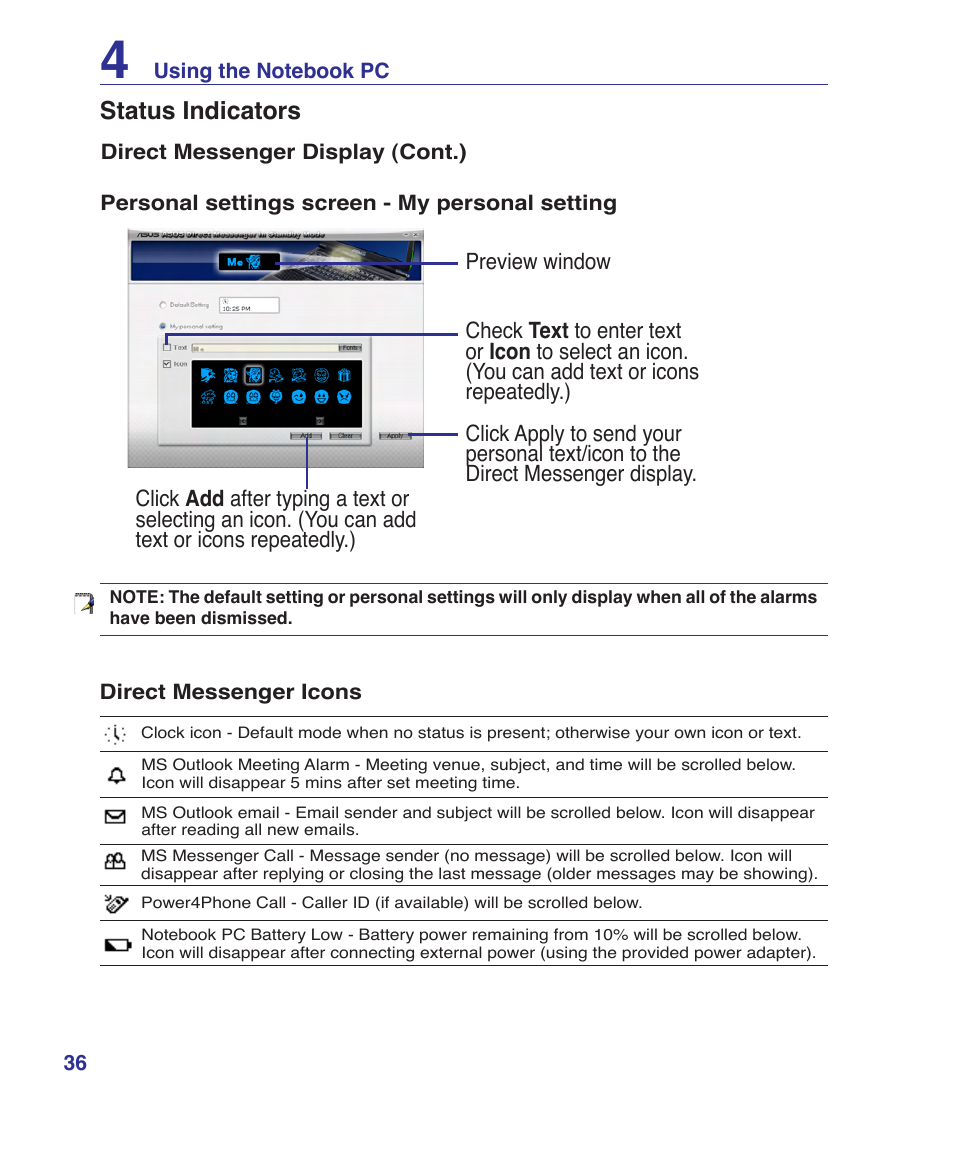 Asus E3179 User Manual | Page 36 / 91