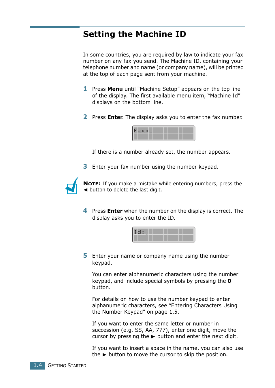 Setting the machine id | Xerox WorkCentre PE16-i-4381 User Manual | Page 152 / 201