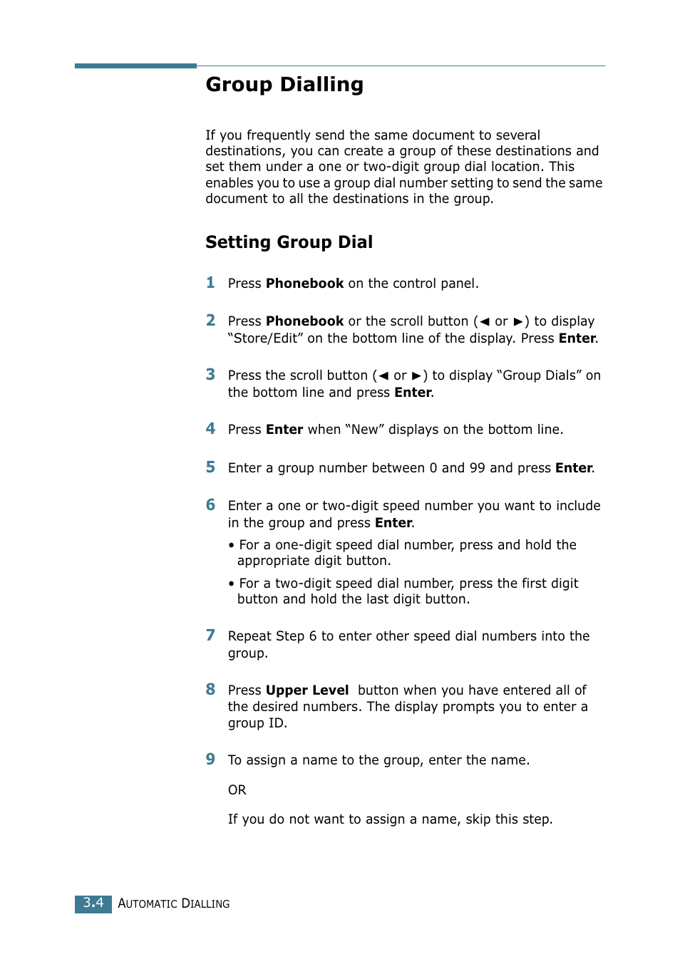 Group dialling, Setting group dial | Xerox WorkCentre PE16-i-4381 User Manual | Page 176 / 201