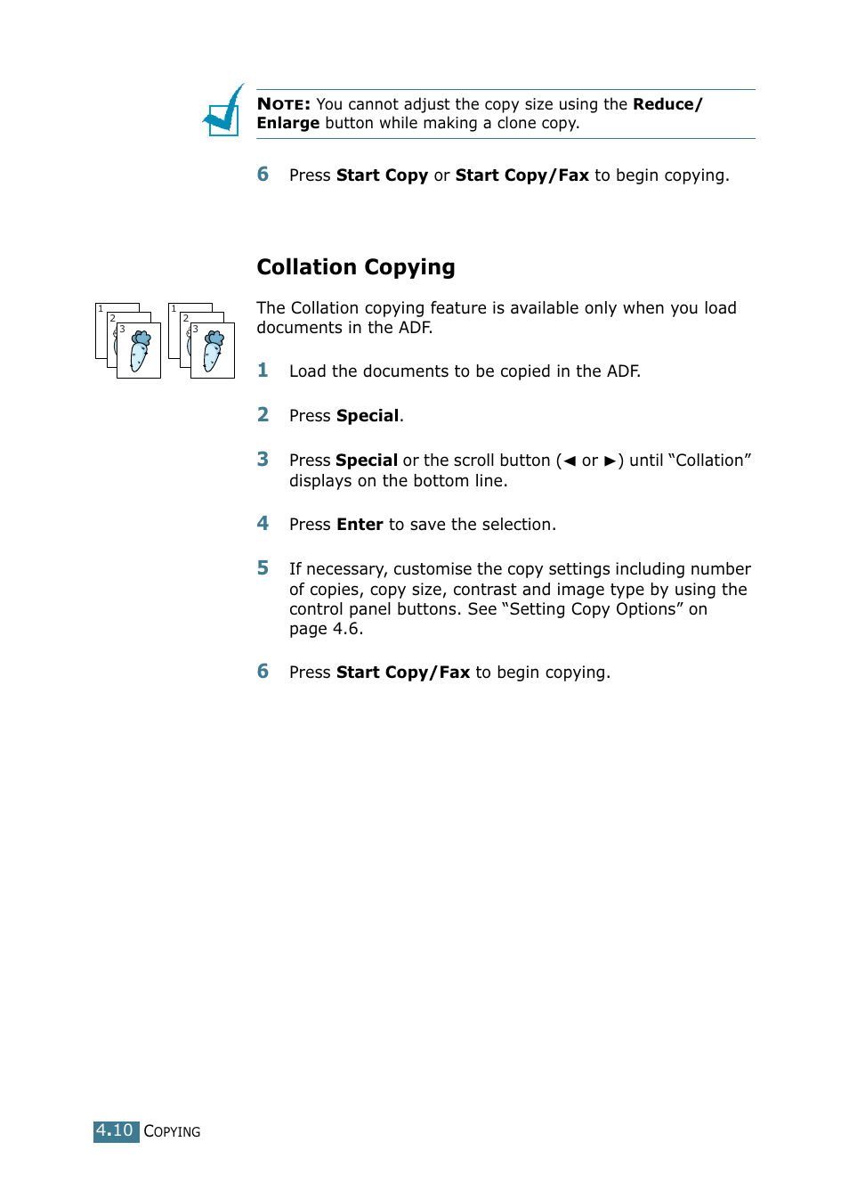 Collation copying | Xerox WorkCentre PE16-i-4381 User Manual | Page 63 / 201