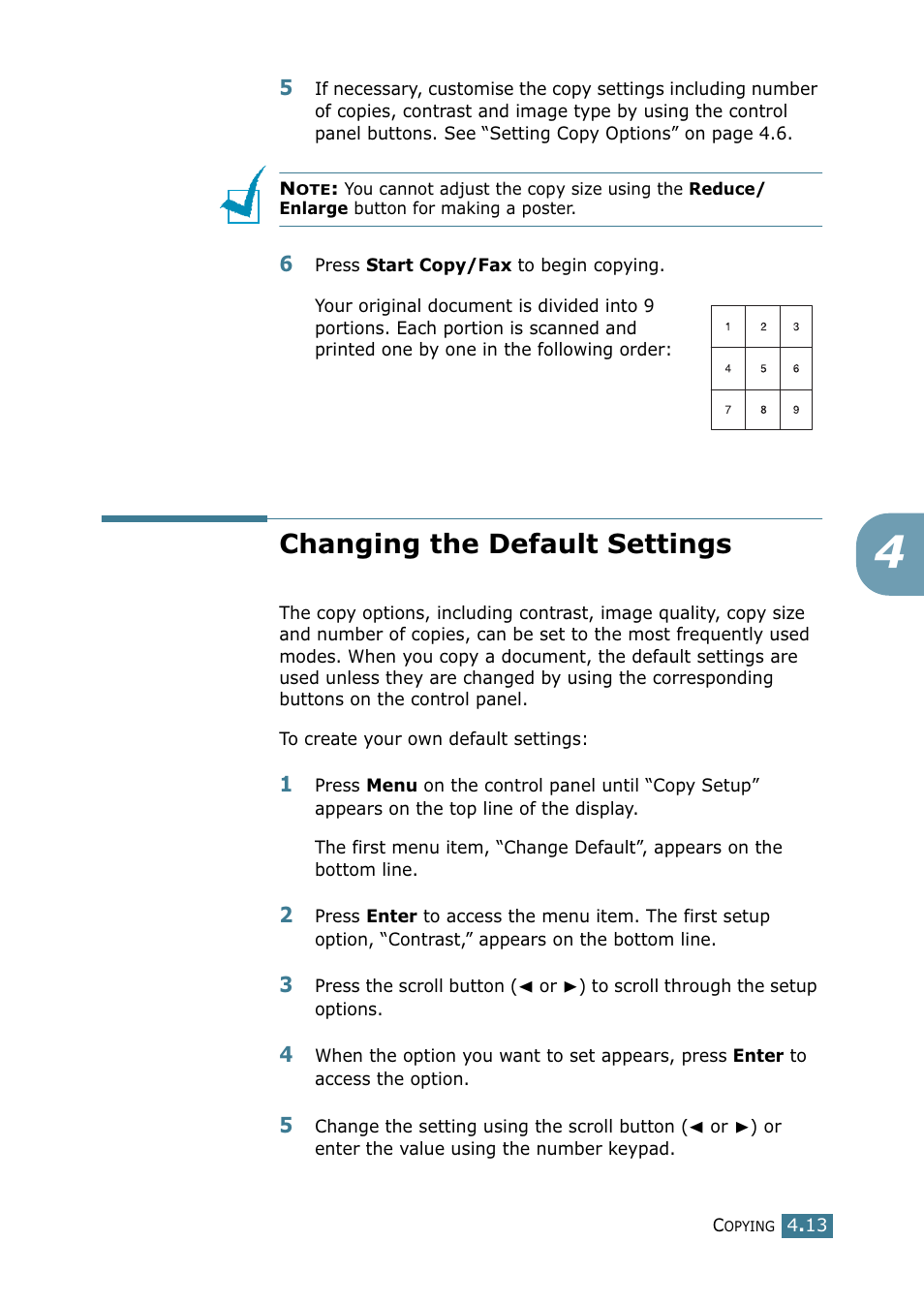 Changing the default settings | Xerox WorkCentre PE16-i-4381 User Manual | Page 66 / 201