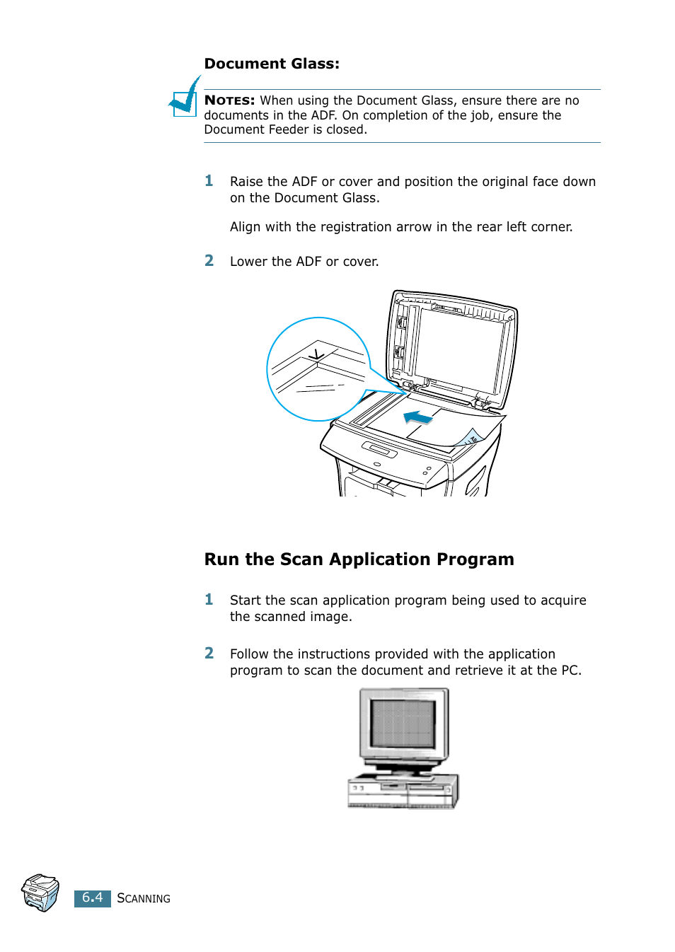 Run the scan application program | Xerox WorkCentre PE16-i-4381 User Manual | Page 95 / 201