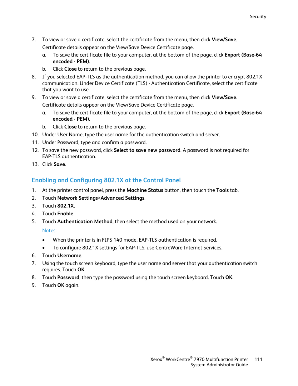 Xerox WorkCentre 7970-2606 User Manual | Page 111 / 268