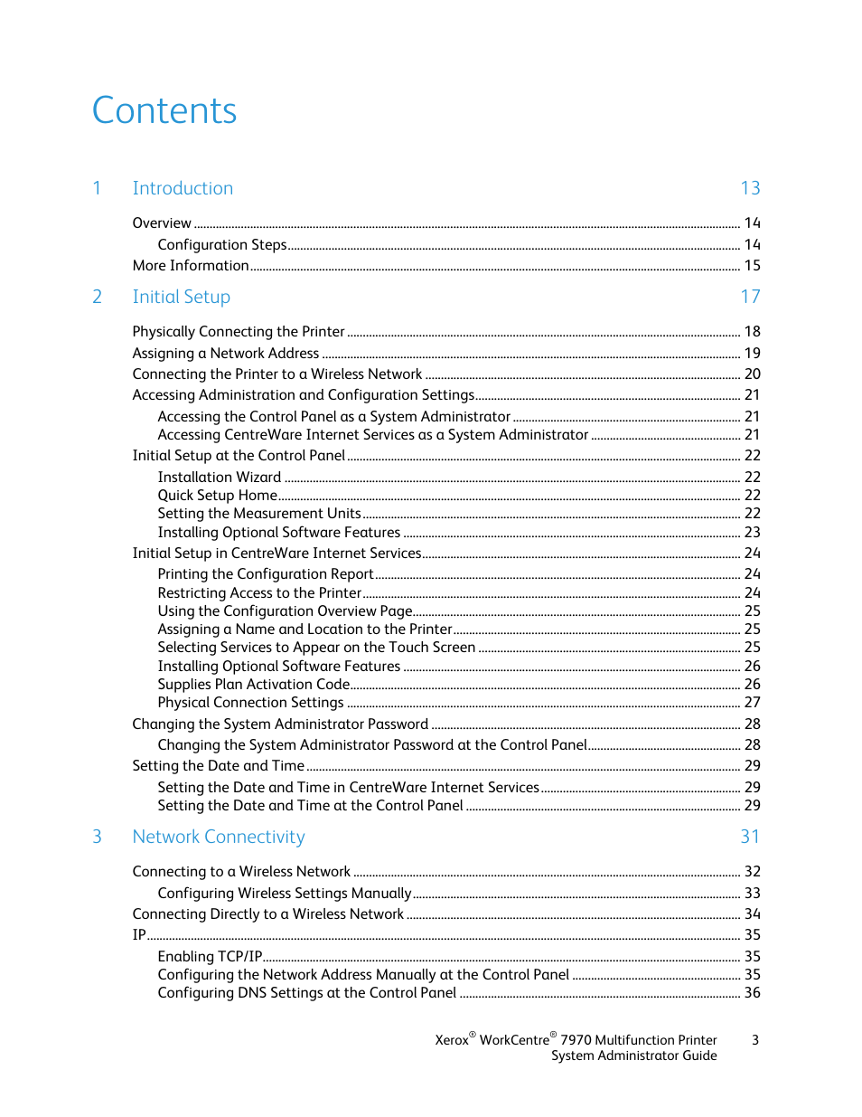 Xerox WorkCentre 7970-2606 User Manual | Page 3 / 268