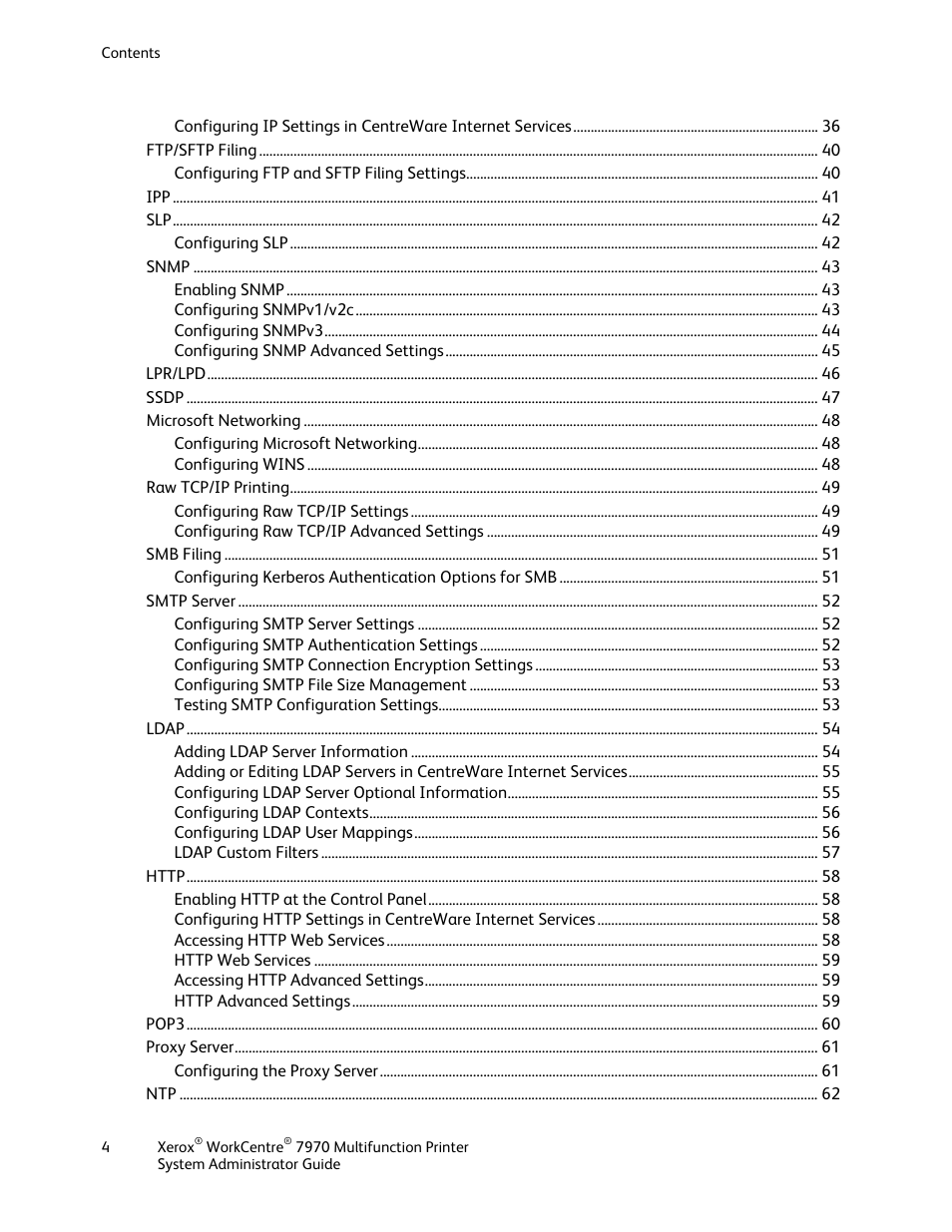 Xerox WorkCentre 7970-2606 User Manual | Page 4 / 268