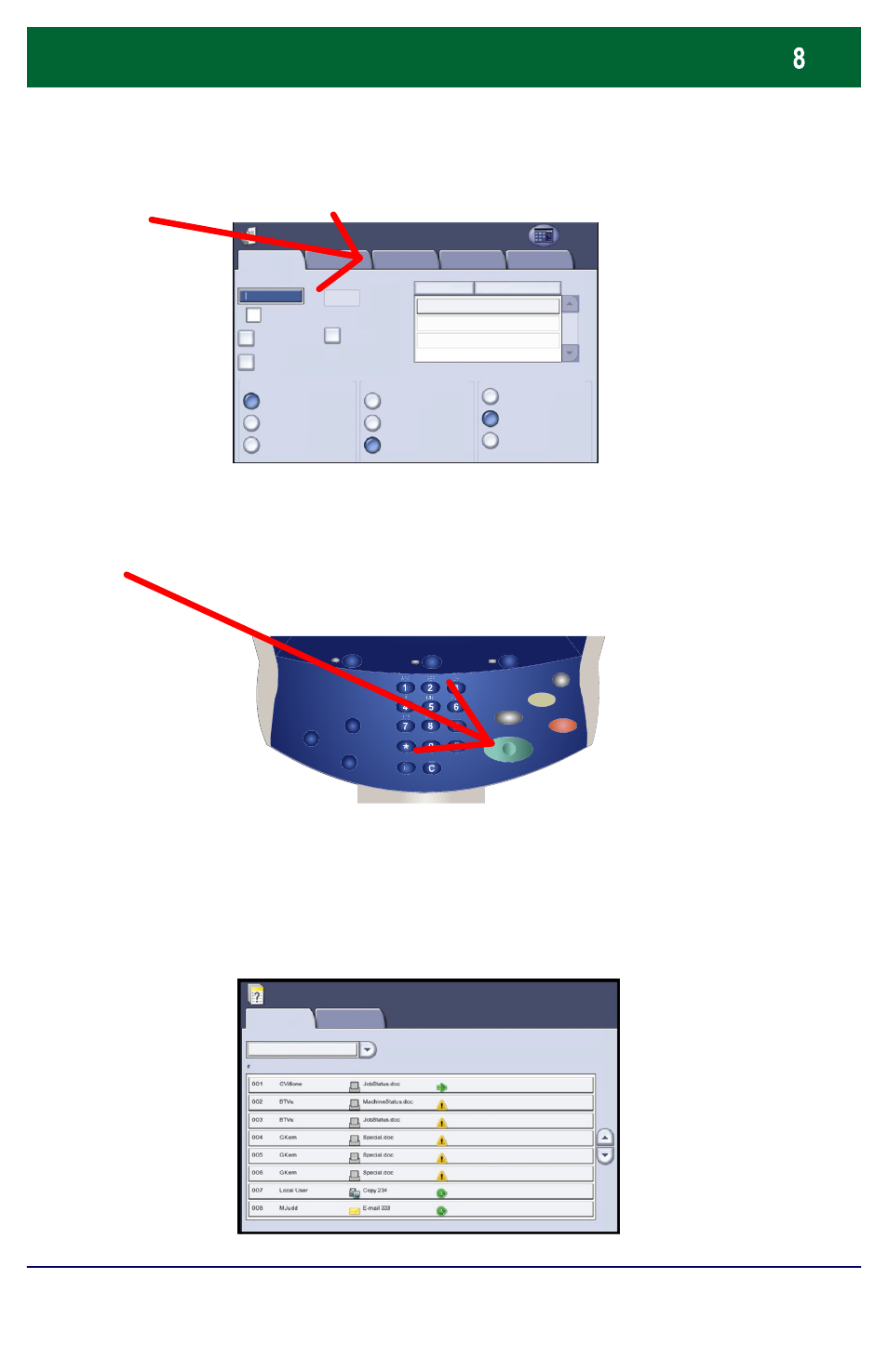 Simple faxing - embedded | Xerox WorkCentre 7655-7665-7675-5889 User Manual | Page 9 / 28