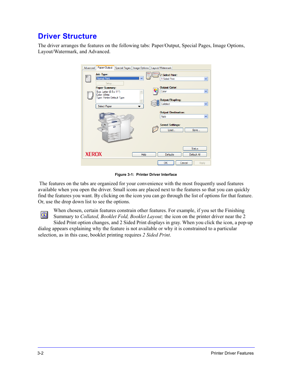 Driver structure, Driver structure -2 | Xerox WorkCentre 7655-7665-7675-5897 User Manual | Page 40 / 60