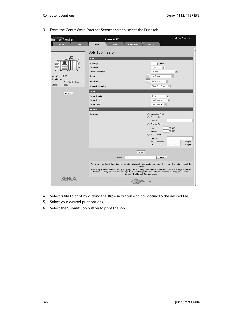 Xerox 4112-4127 Enterprise Printing System-4616 User Manual | Page 26 / 30