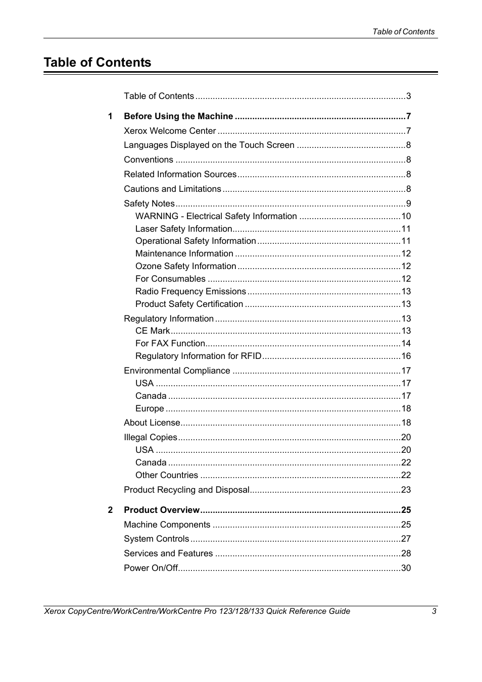 Xerox WorkCentre M123-M128-3048 User Manual | Page 4 / 115