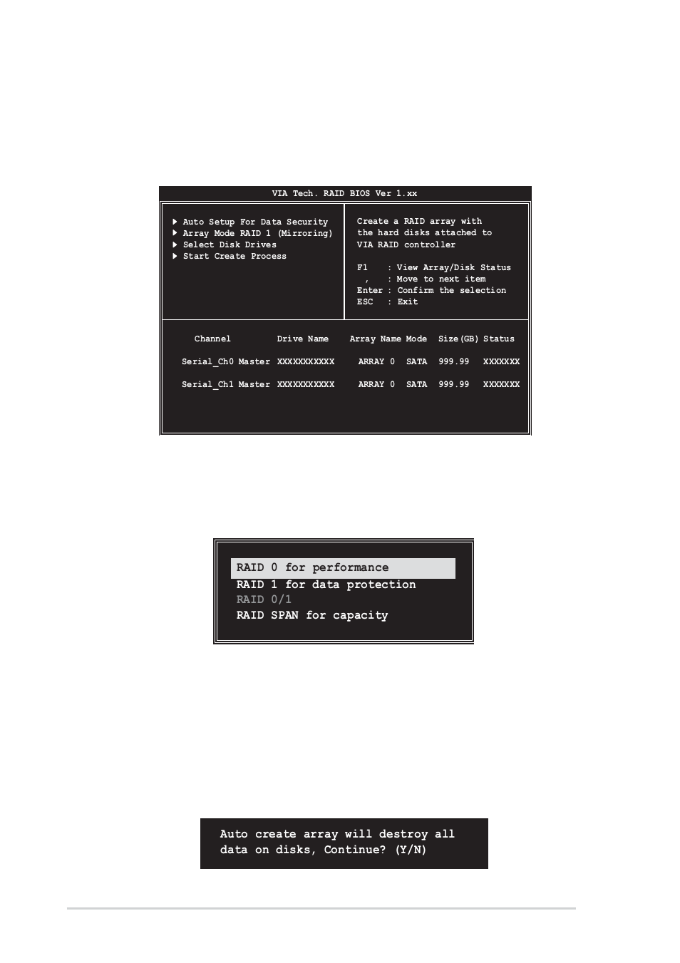 Create array, Raid 0 for performance, 14 chapter 5: software support | Asus A8V User Manual | Page 112 / 122